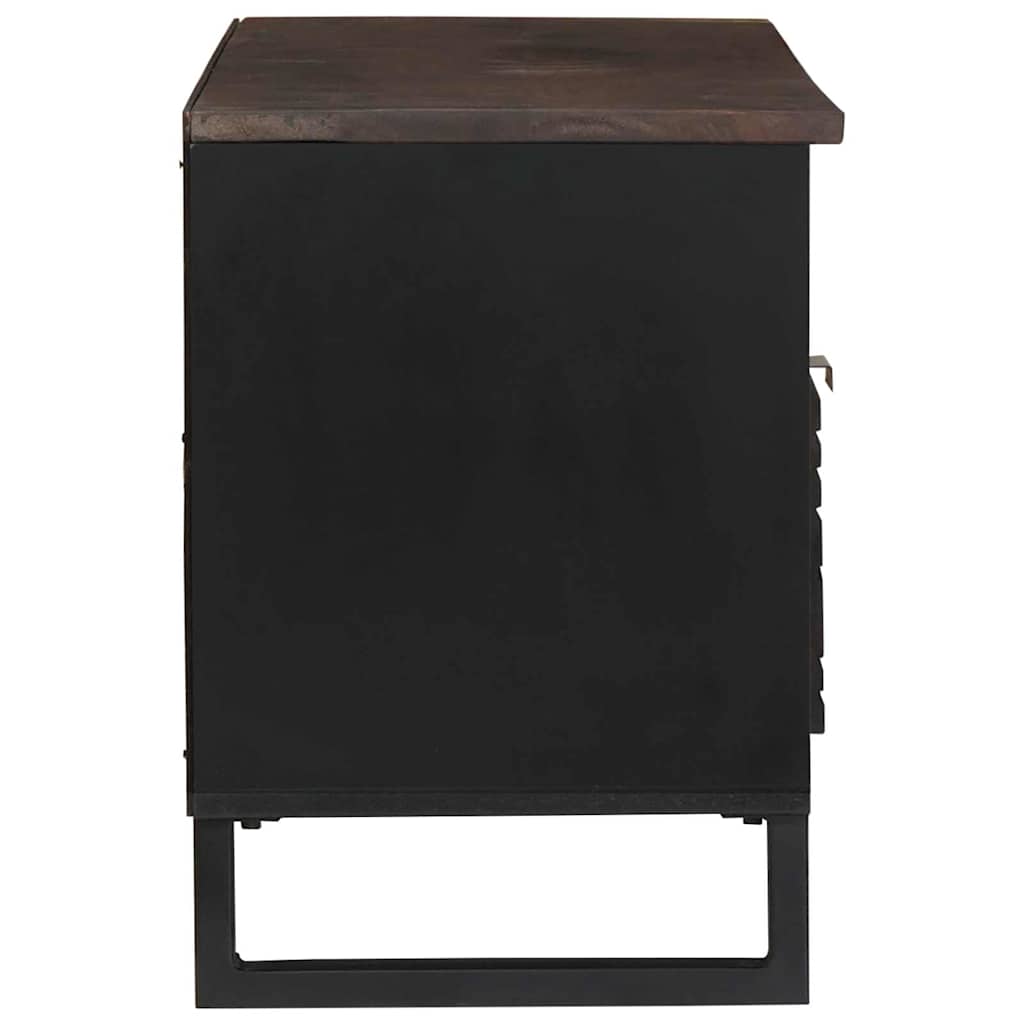 Cabinet de télé Marron 105 x 33 x 46 cm bois de manguier massif - XIOS