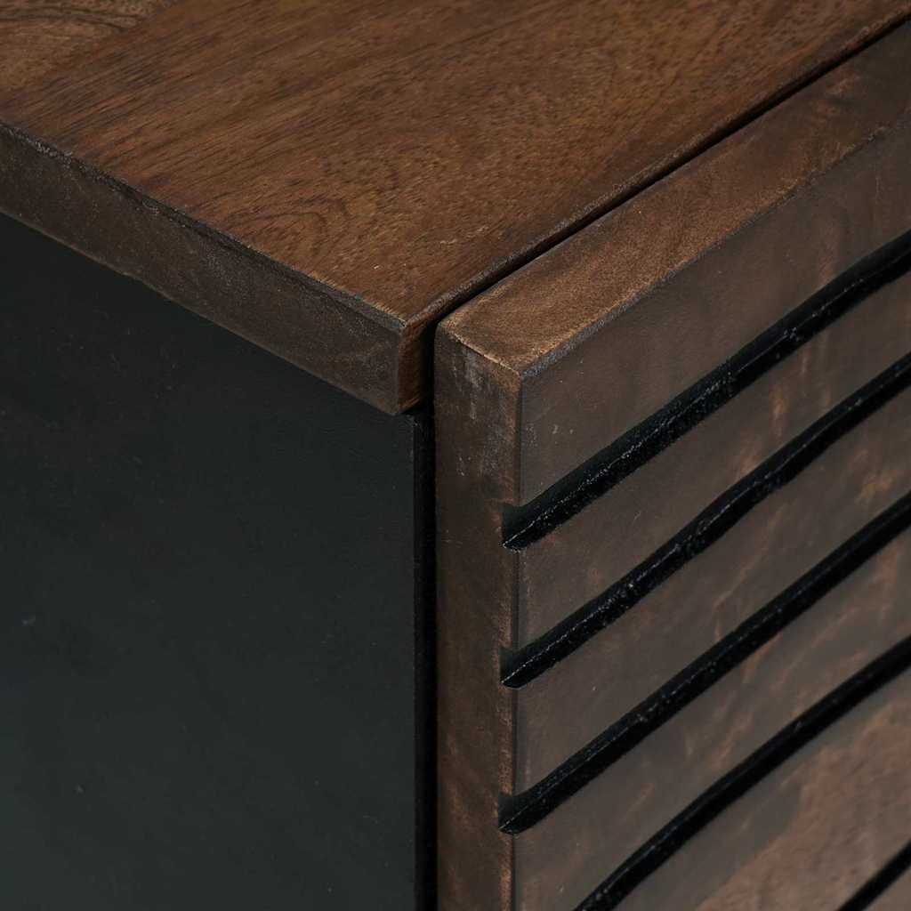 Buffet Marron 40 x 33 x 75 cm bois de manguier massif - XIOS