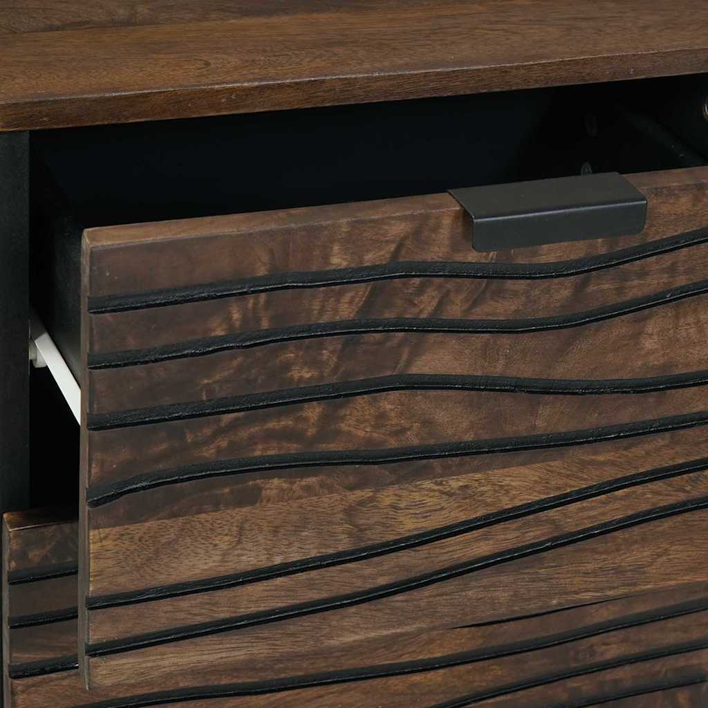 Buffet Marron 40 x 33 x 75 cm bois de manguier massif - XIOS