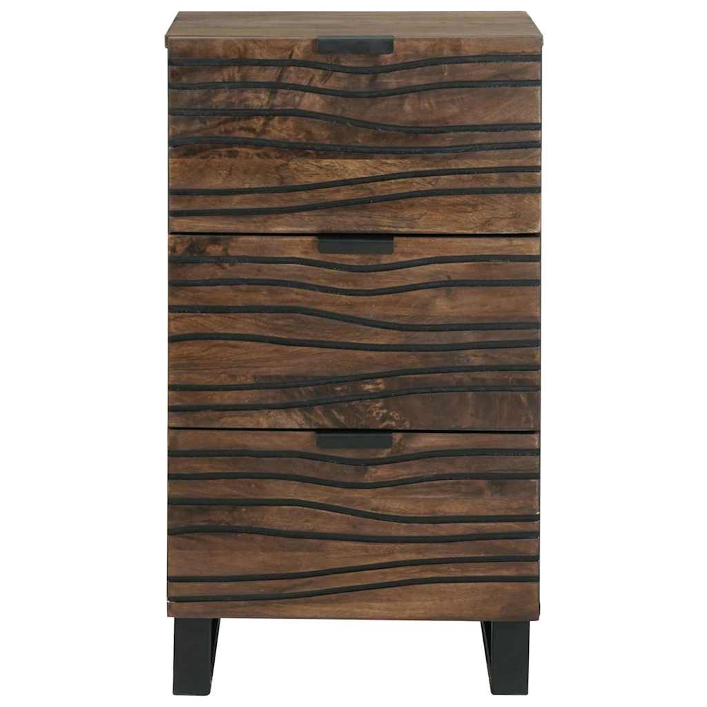 Buffet Marron 40 x 33 x 75 cm bois de manguier massif - XIOS