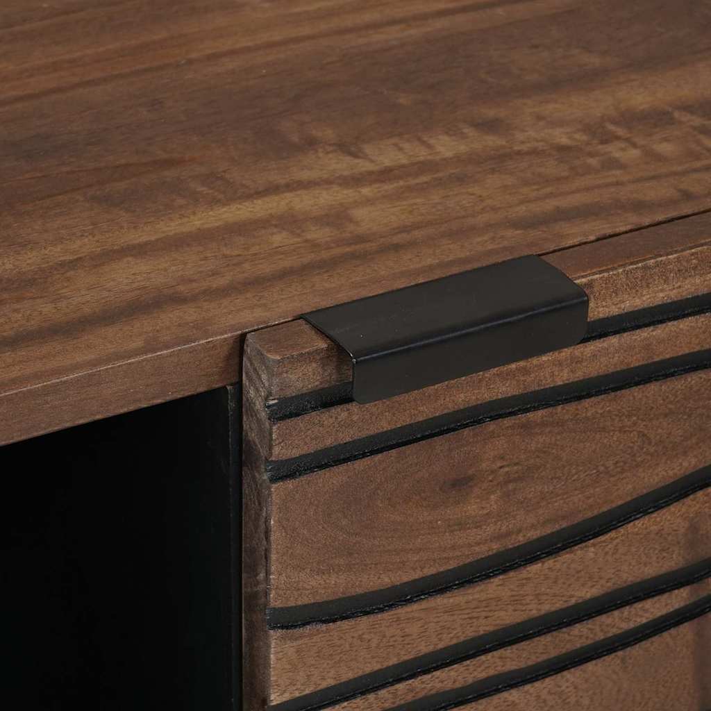 Buffet Marron 80 x 33 x 75 cm bois de manguier massif - XIOS