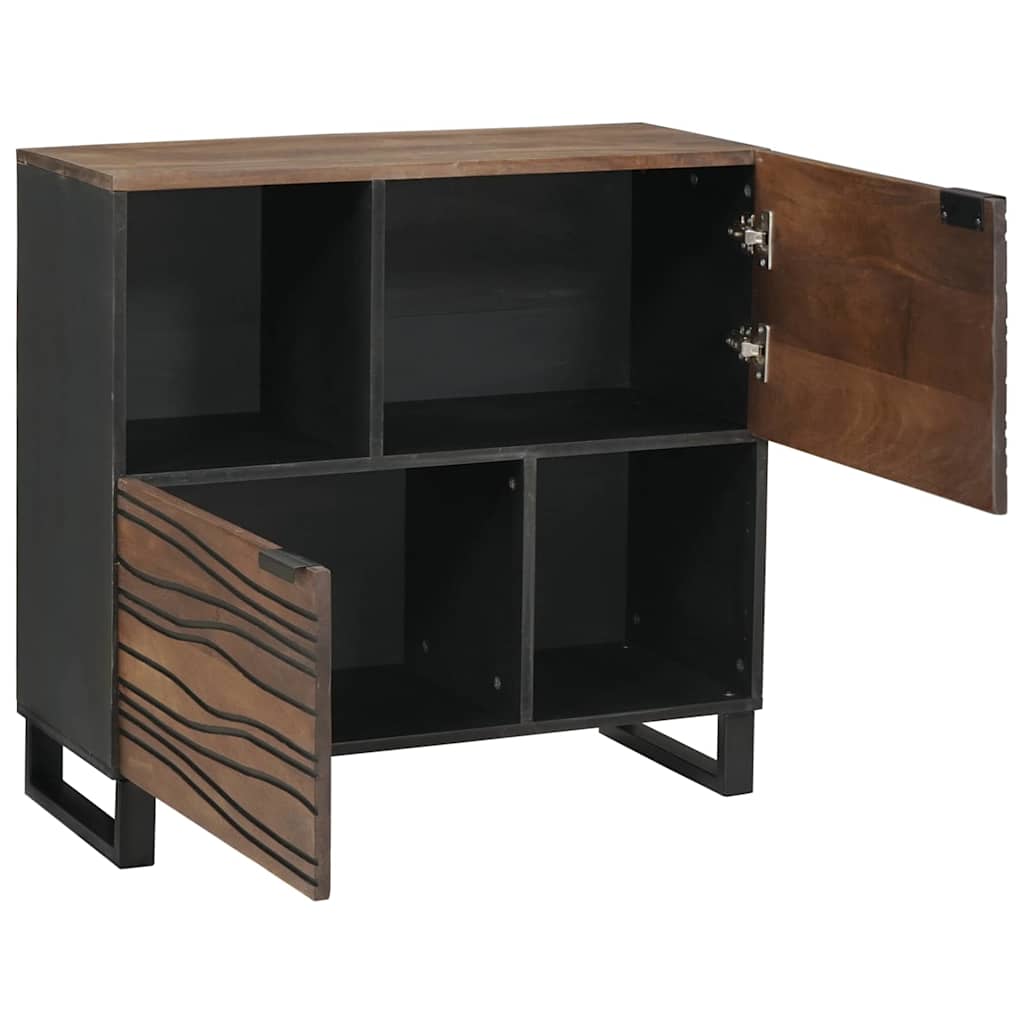 Buffet Marron 80 x 33 x 75 cm bois de manguier massif - XIOS