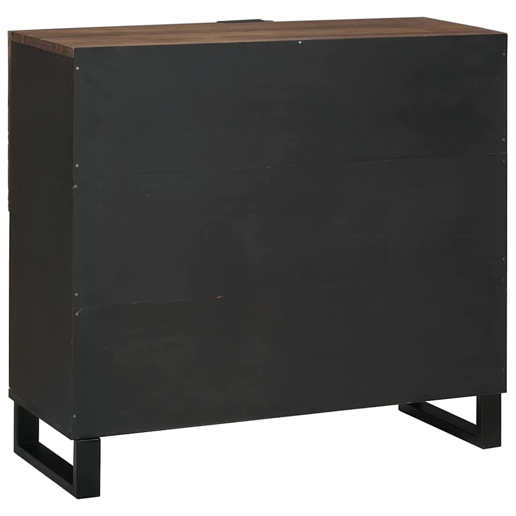 Buffet Marron 80 x 33 x 75 cm bois de manguier massif - XIOS