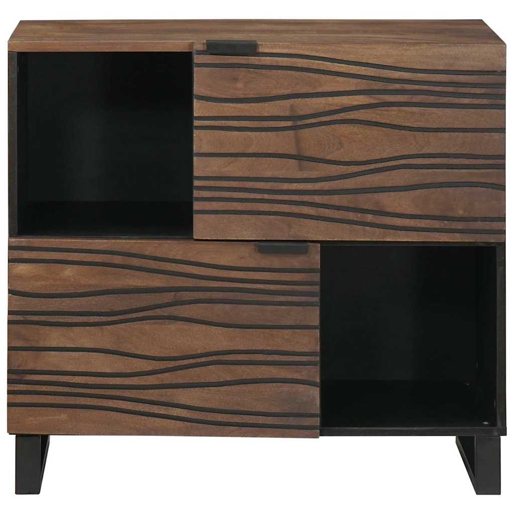 Buffet Marron 80 x 33 x 75 cm bois de manguier massif - XIOS