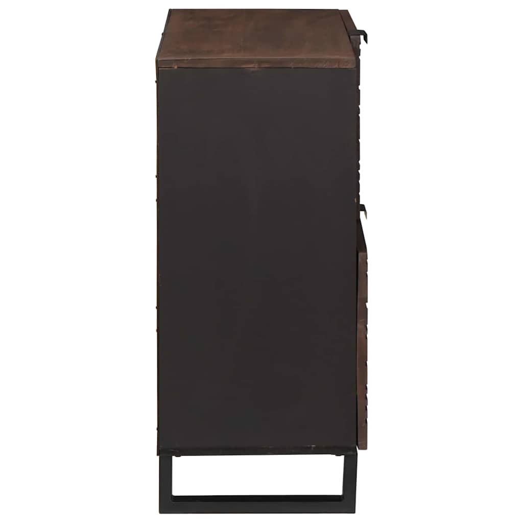 Buffet Marron 80 x 33 x 75 cm bois de manguier massif - XIOS