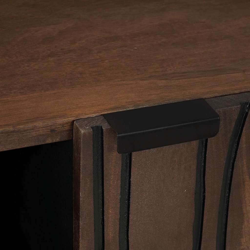 Buffet Marron 90 x 33 x 75 cm bois de manguier massif - XIOS