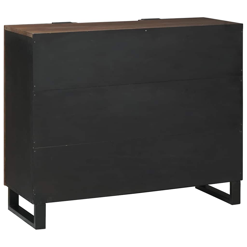 Buffet Marron 90 x 33 x 75 cm bois de manguier massif - XIOS