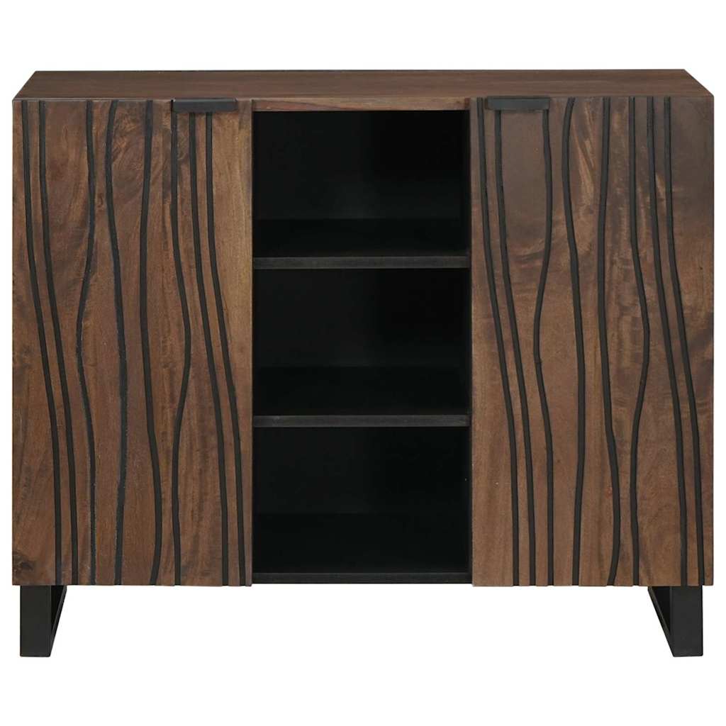 Buffet Marron 90 x 33 x 75 cm bois de manguier massif - XIOS