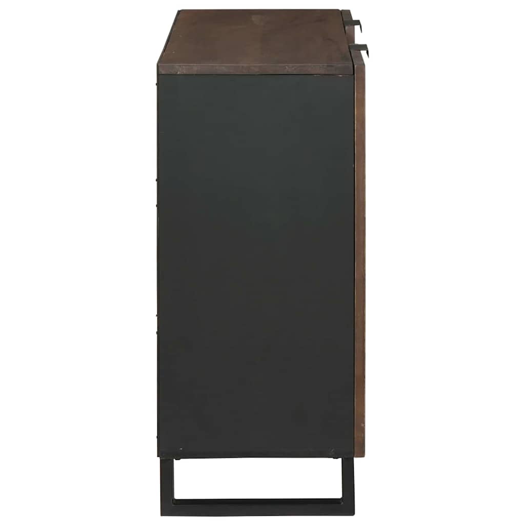 Buffet Marron 90 x 33 x 75 cm bois de manguier massif - XIOS