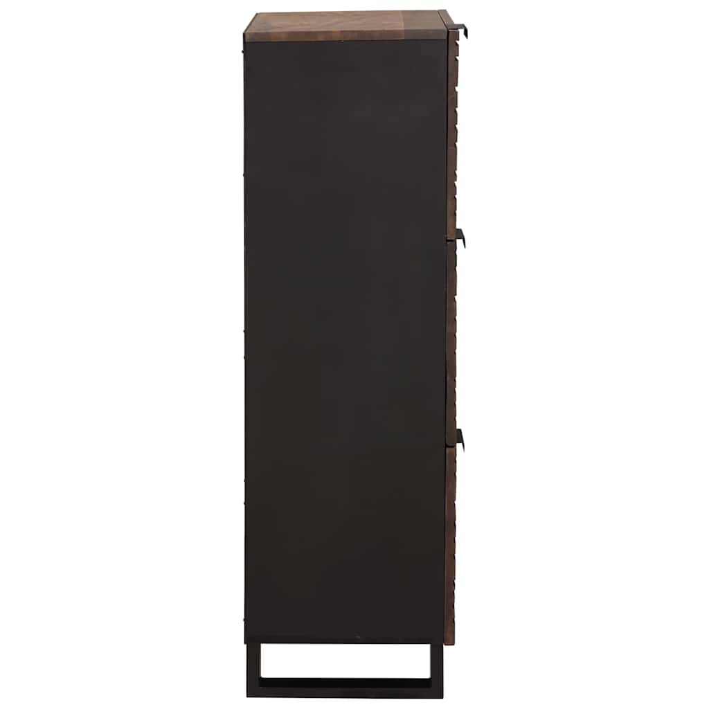 Haut Armoire Marron 40 x 33 x 110 cm bois de manguier massif - XIOS