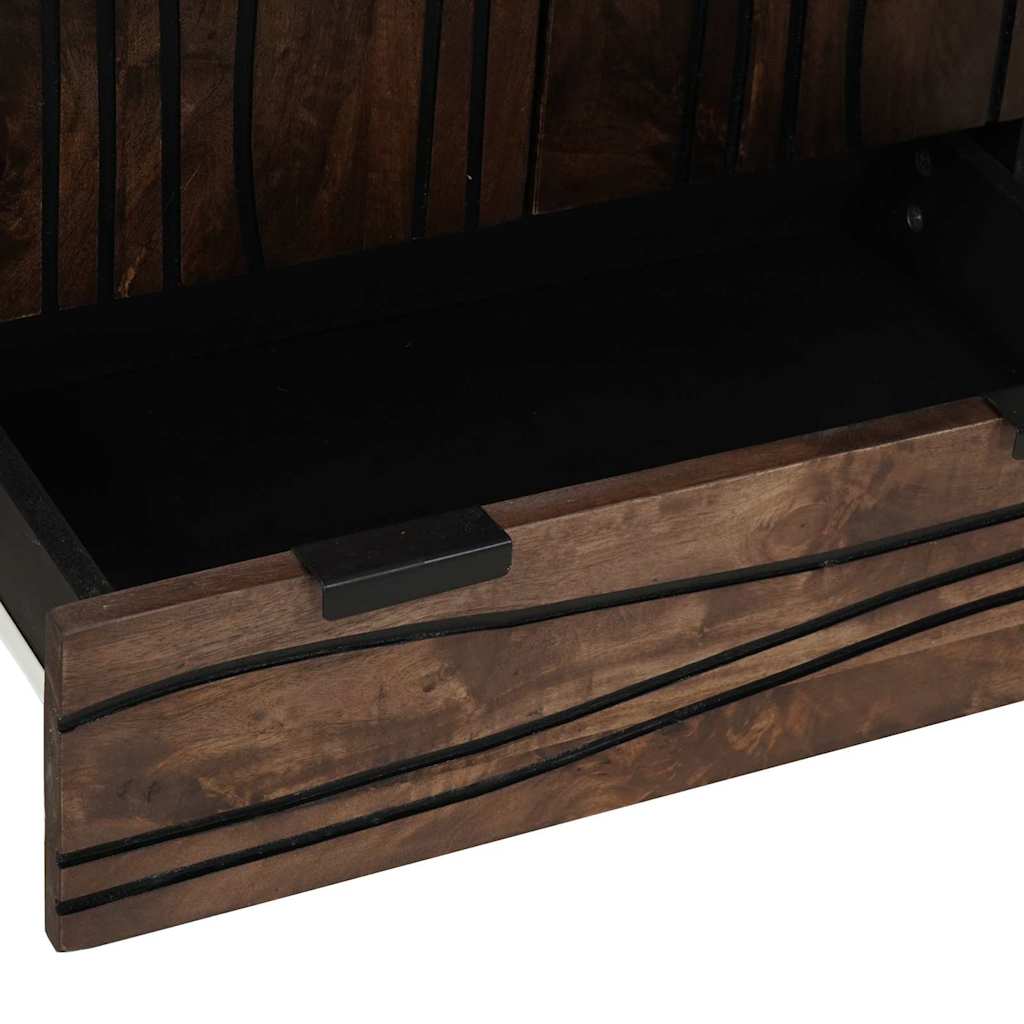 Buffet Marron 60 x 33 x 100 cm bois de manguier massif - XIOS