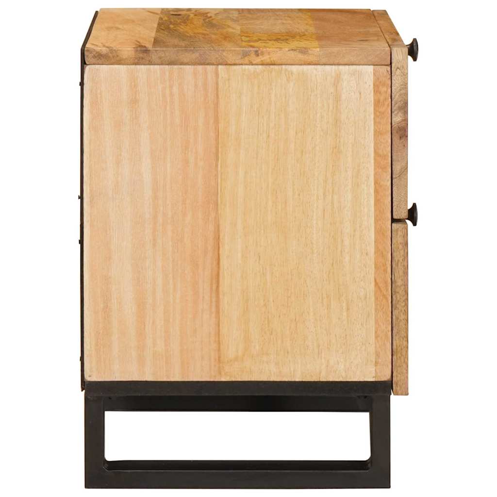 Cabinet de chevet avec tiroir 2 pcs Naturel 40 x 33,5 x 46 cm - XIOS