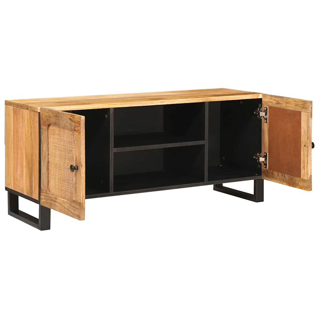 Meuble TV Marron 105 x 33,5 x 46 cm Bois de mangue massif - XIOS
