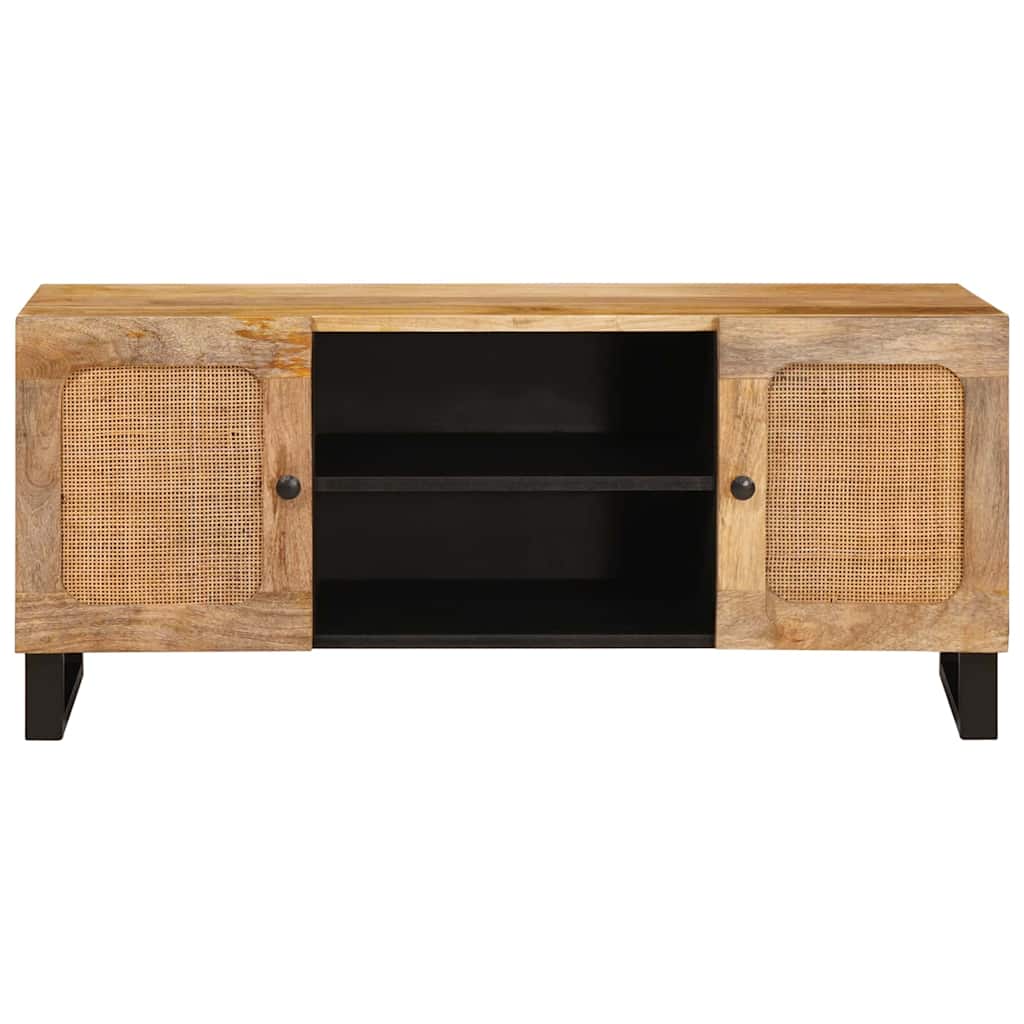 Meuble TV Marron 105 x 33,5 x 46 cm Bois de mangue massif - XIOS
