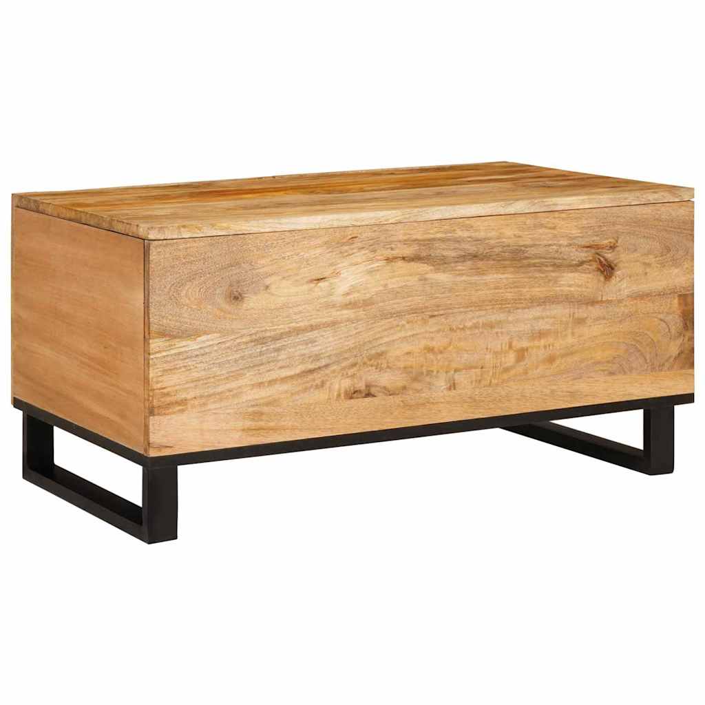 Table basse Naturel 80 x 50 x 40 cm Bois de mangue massif