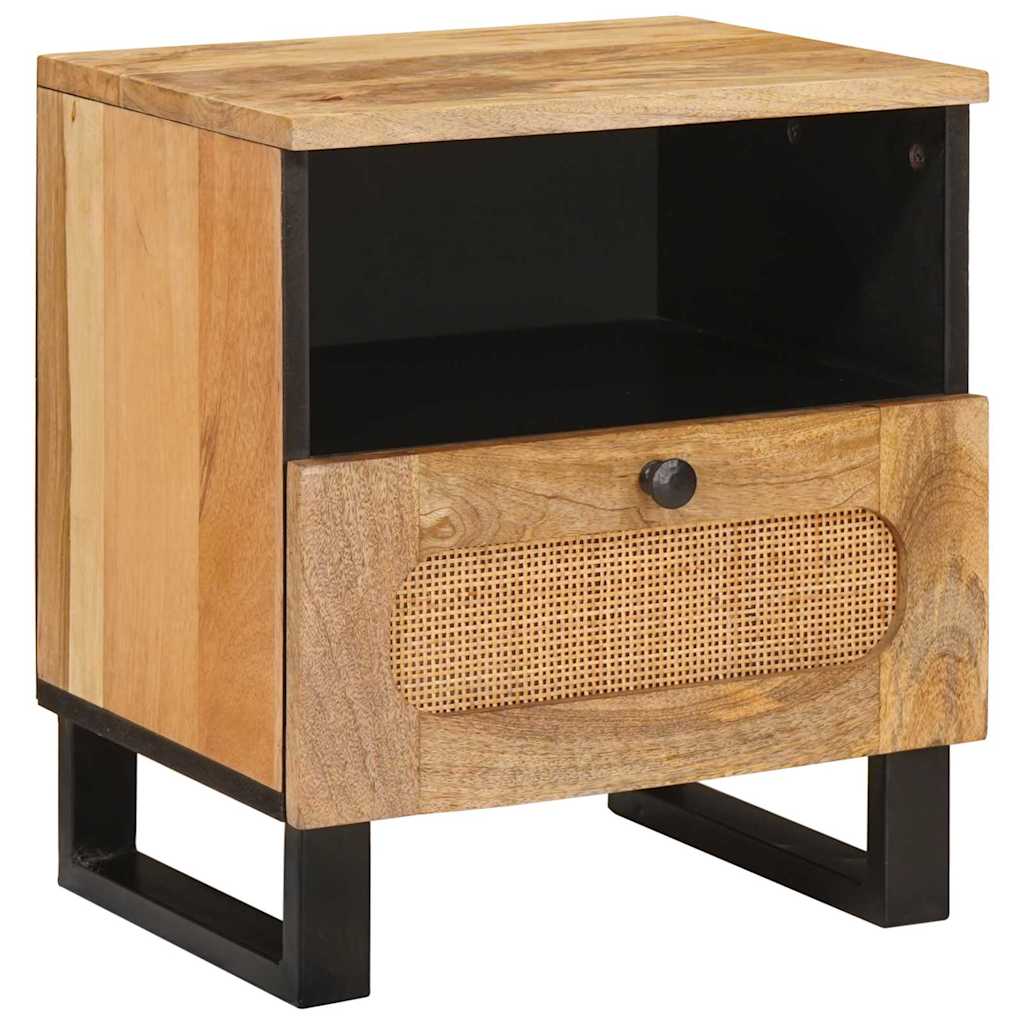 Cabinet de chevet Naturel 40 x 33 x 46 cm Bois de mangue massif