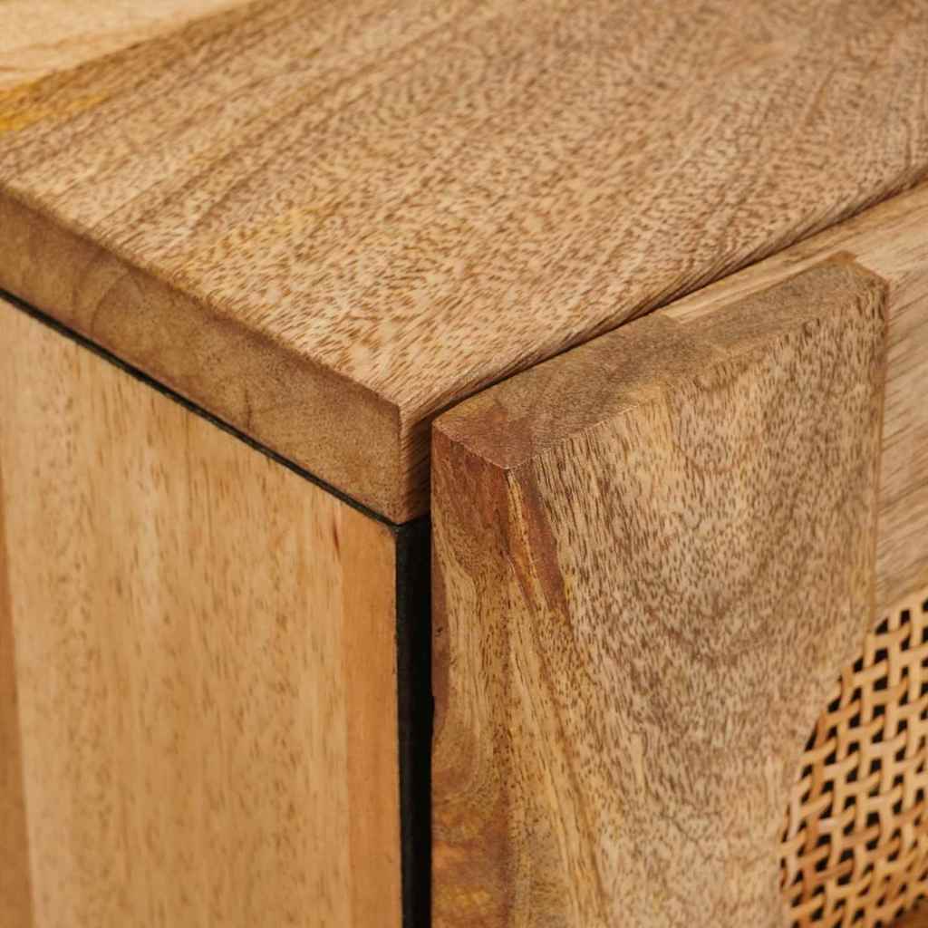 Cabinet de chevet Naturel 50 x 33 x 60 cm Bois de mangue massif