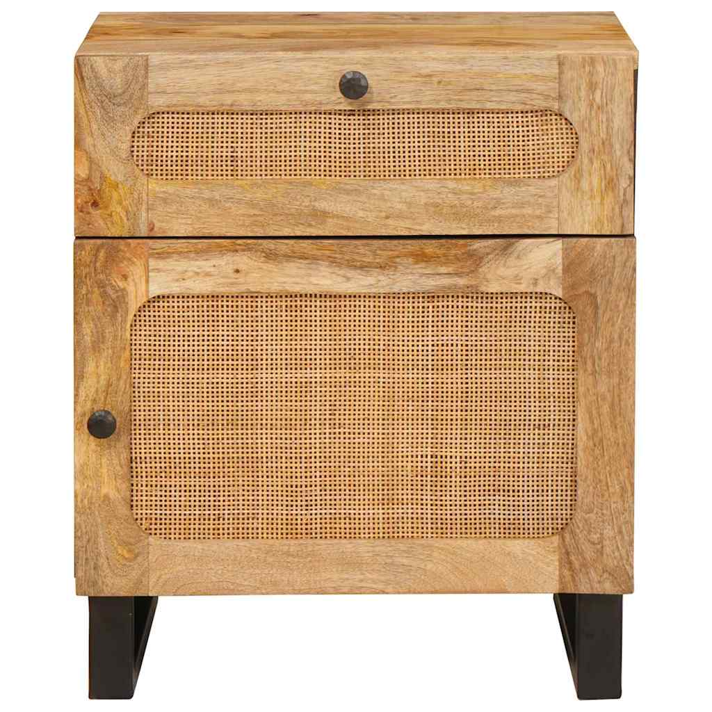 Cabinet de chevet Naturel 50 x 33 x 60 cm Bois de mangue massif