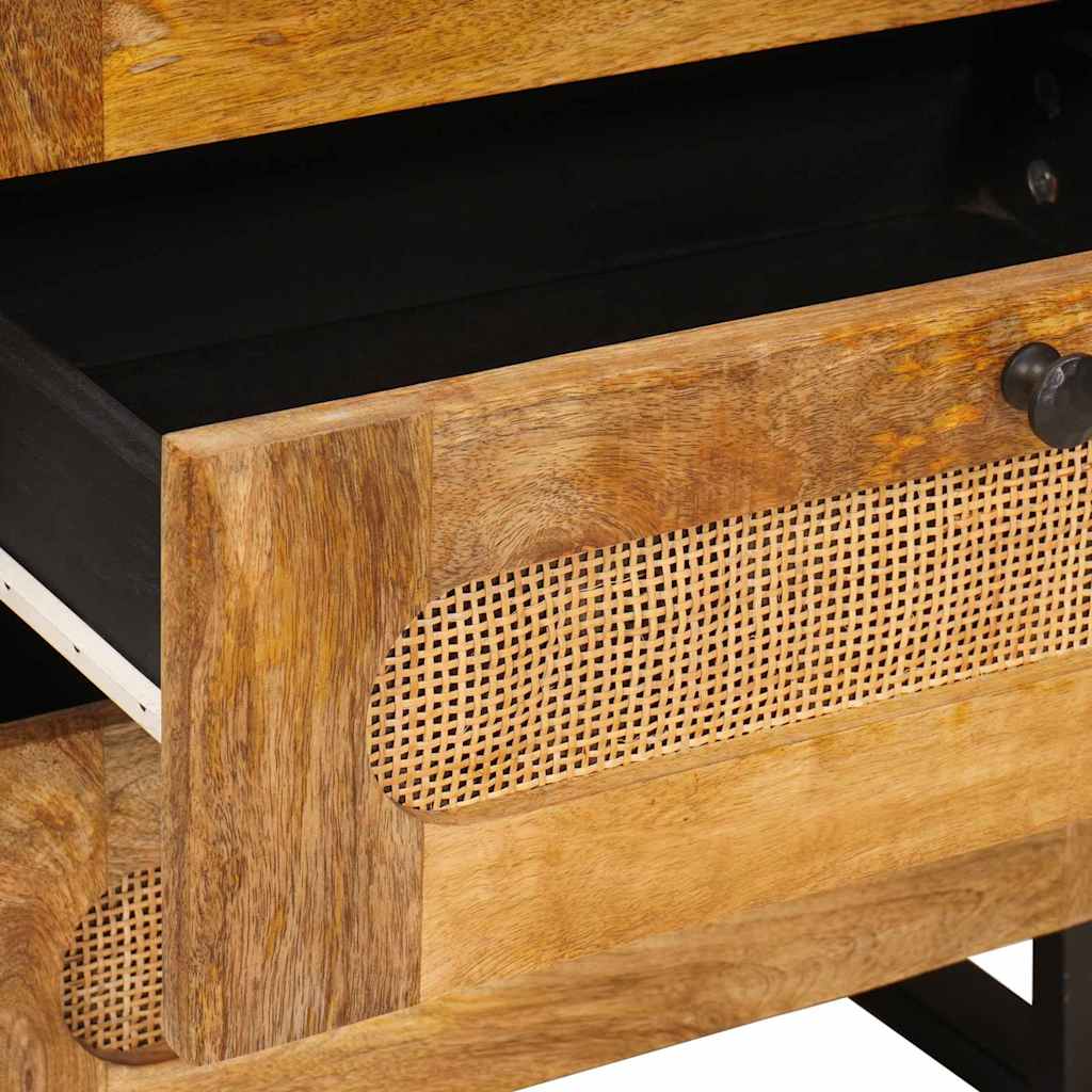 Cabinet de chevet Naturel 50 x 33 x 60 cm Bois de mangue massif