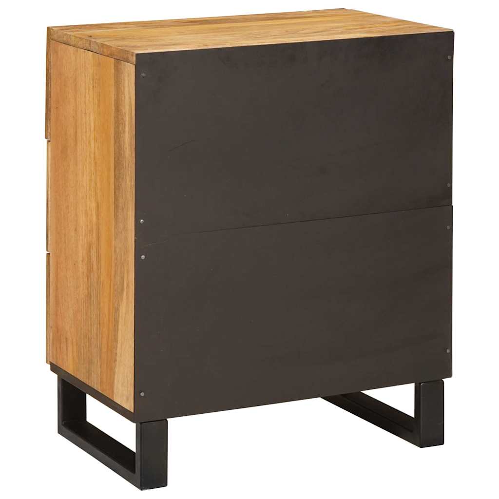 Cabinet de chevet Naturel 50 x 33 x 60 cm Bois de mangue massif