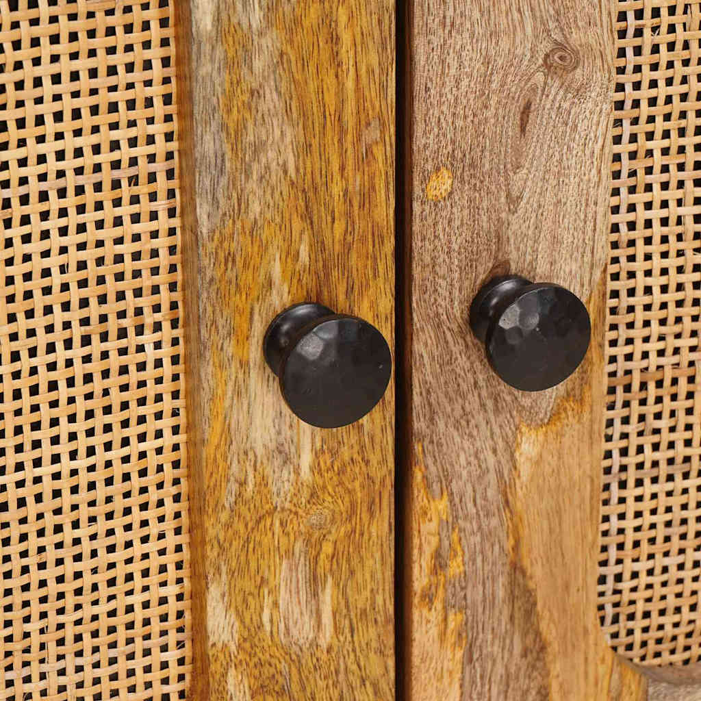 Cabinet de chevet Naturel 50 x 33 x 60 cm Bois de mangue massif - XIOS