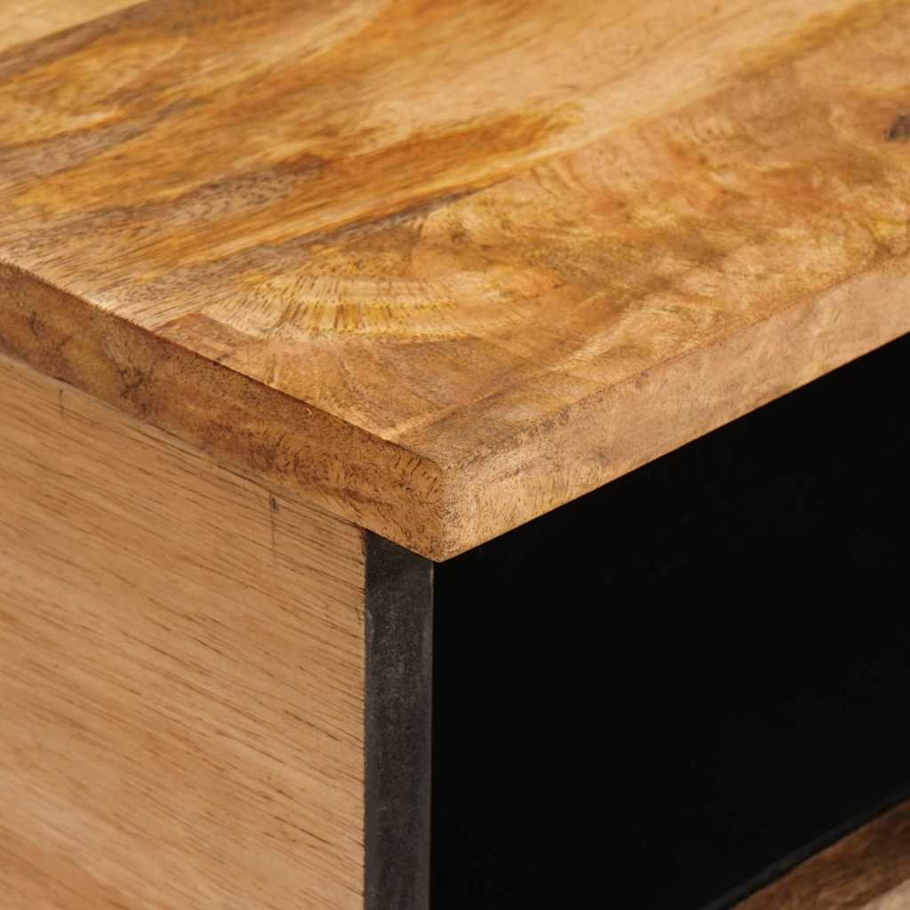 Table basse avec tiroir Chêne artisanal 80 x 54 x 40 cm - XIOS