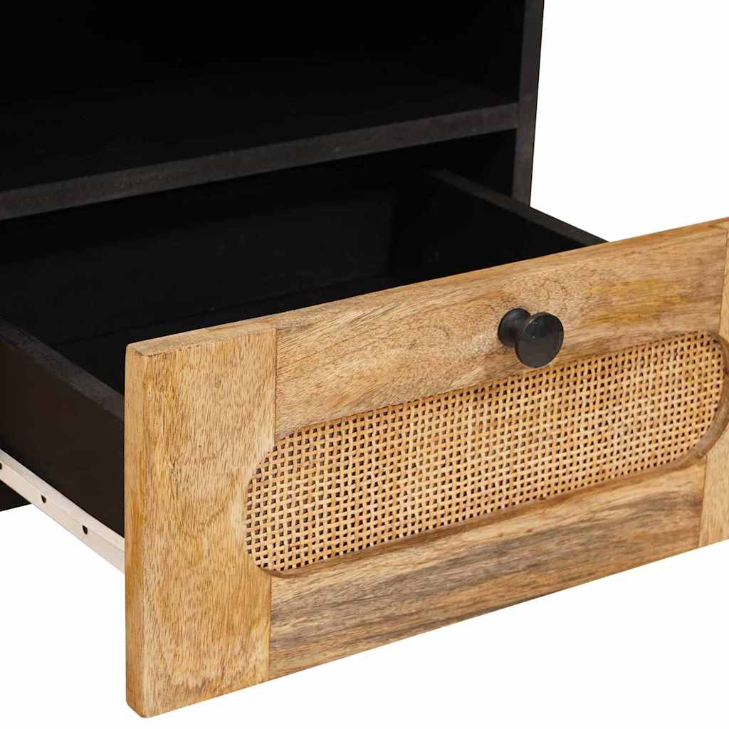 Table basse avec tiroir Chêne artisanal 80 x 54 x 40 cm - XIOS