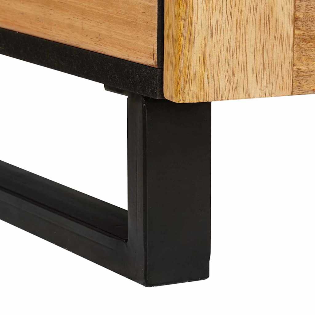 Table basse avec tiroir Chêne artisanal 80 x 54 x 40 cm - XIOS