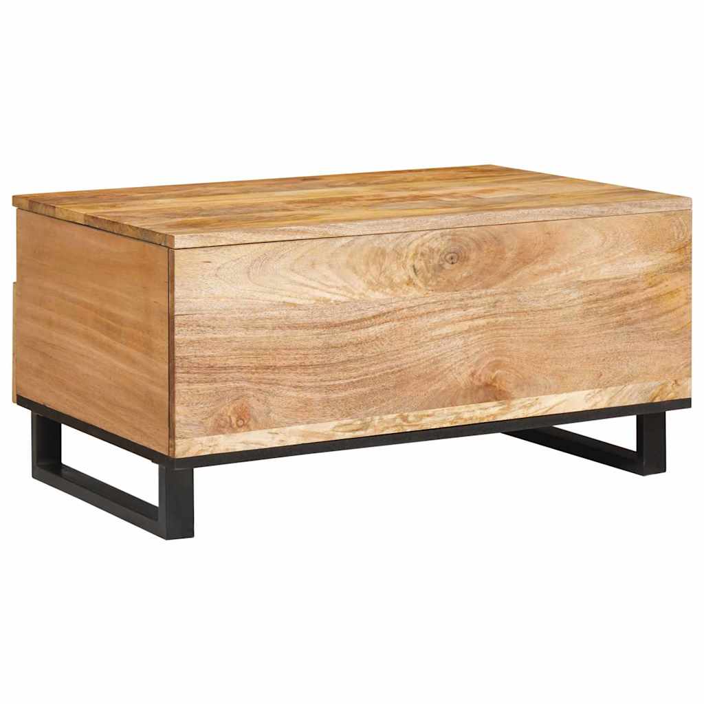 Table basse avec tiroir Chêne artisanal 80 x 54 x 40 cm - XIOS
