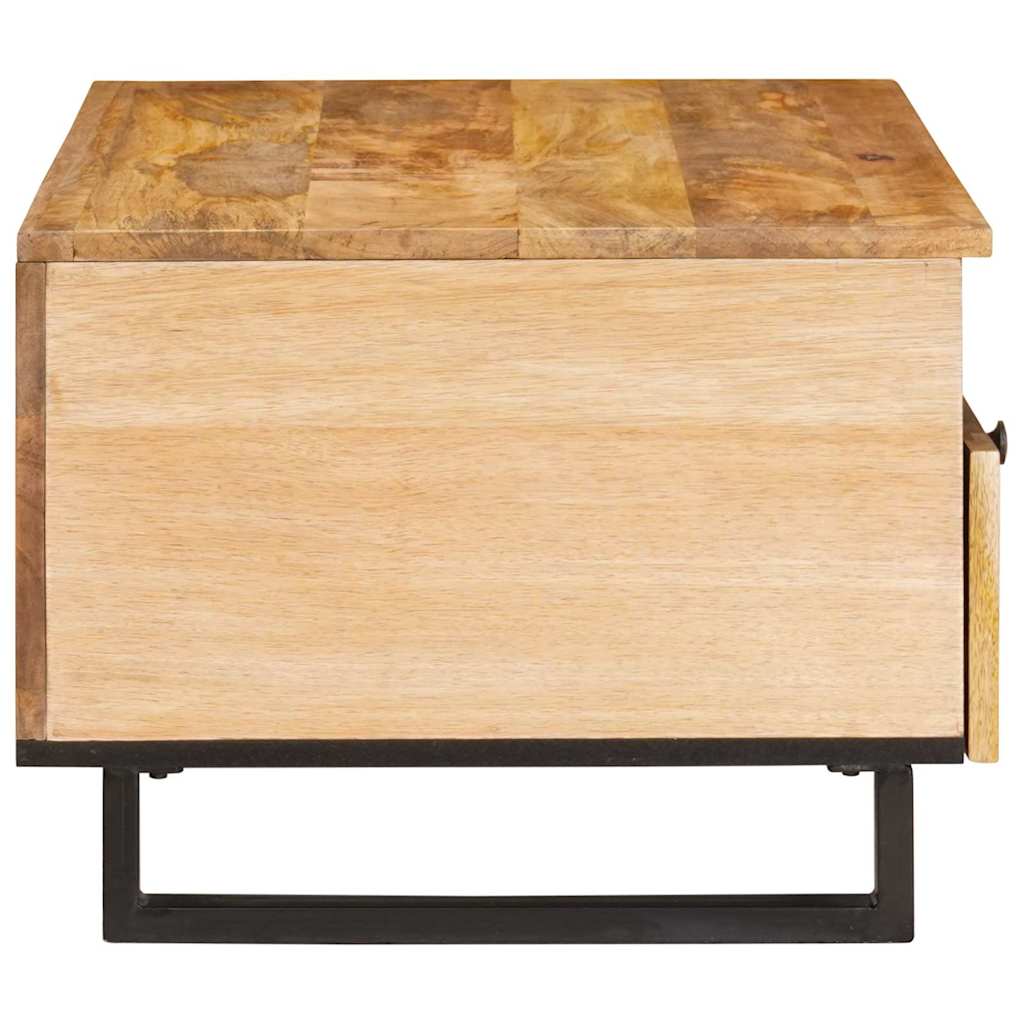 Table basse avec tiroir Chêne artisanal 80 x 54 x 40 cm - XIOS