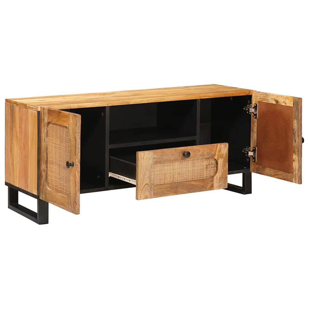 Meuble TV Marron 105 x 33 x 46 cm Bois de mangue massif - XIOS