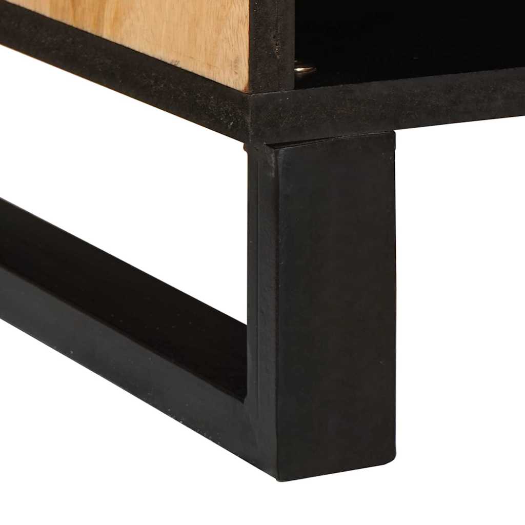 Meuble TV Marron 80 x 33 x 46 cm Bois de mangue massif - XIOS