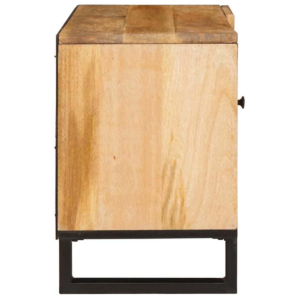Meuble TV Marron 80 x 33 x 46 cm Bois de mangue massif - XIOS