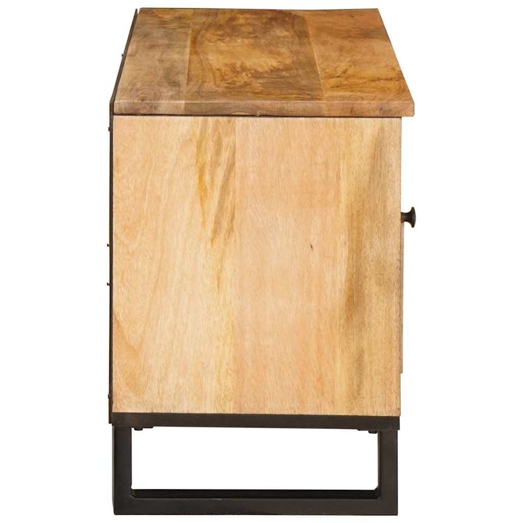 Meuble TV Marron 100 x 33,5 x 46 cm Bois de mangue massif - XIOS
