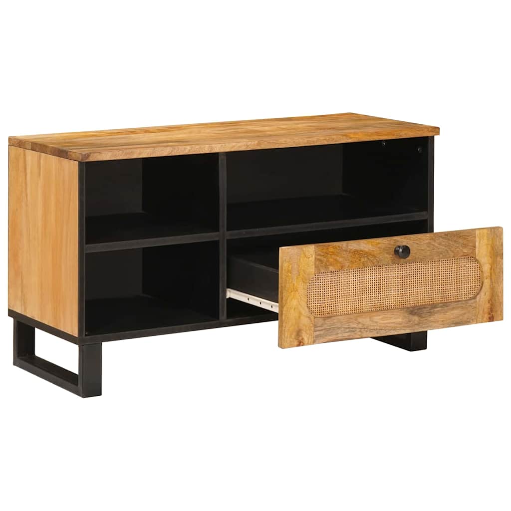Meuble TV Marron 80 x 33 x 46 cm Bois de mangue massif - XIOS