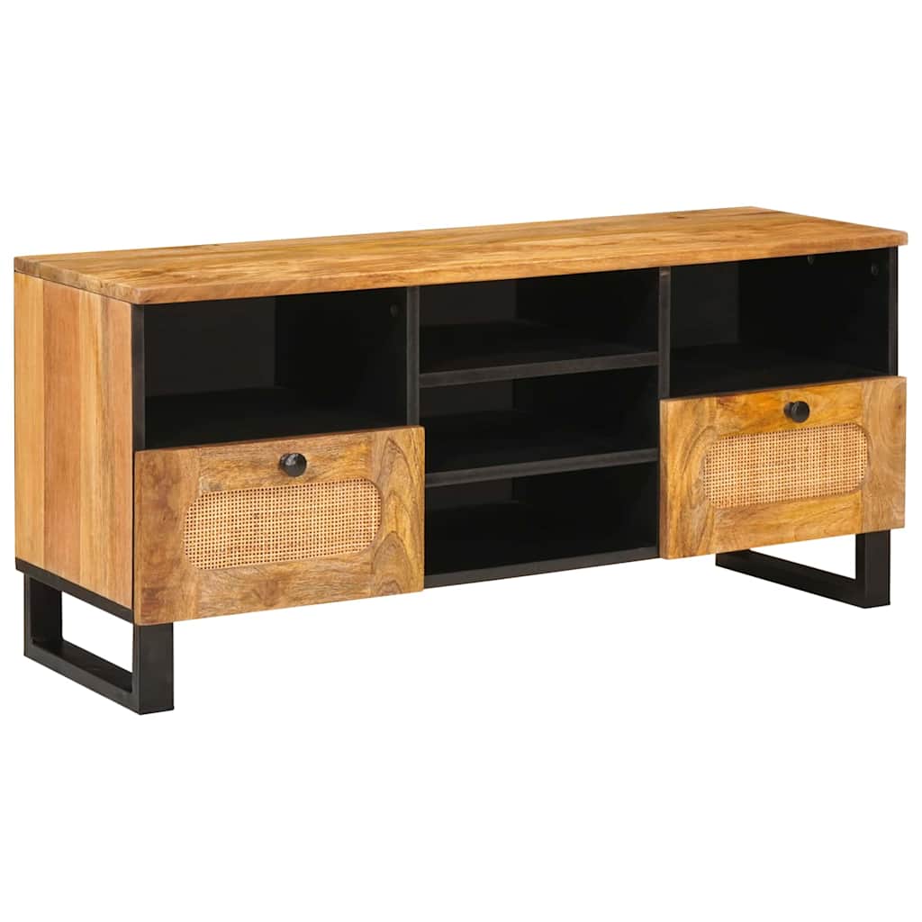 Meuble TV Marron 100 x 33 x 46 cm Bois de mangue massif - XIOS