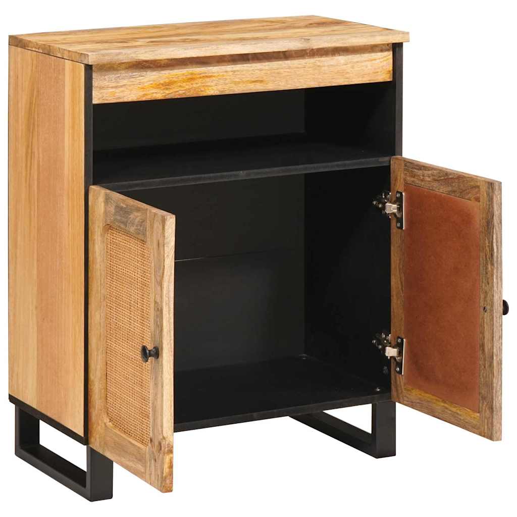 Buffet avec porte Marron 60 x 33 x 75 cm Bois de mangue massif - XIOS