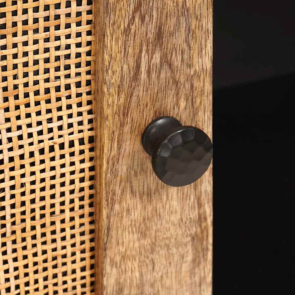 Buffet avec porte Marron 80 x 33 x 75 cm Bois de mangue massif - XIOS