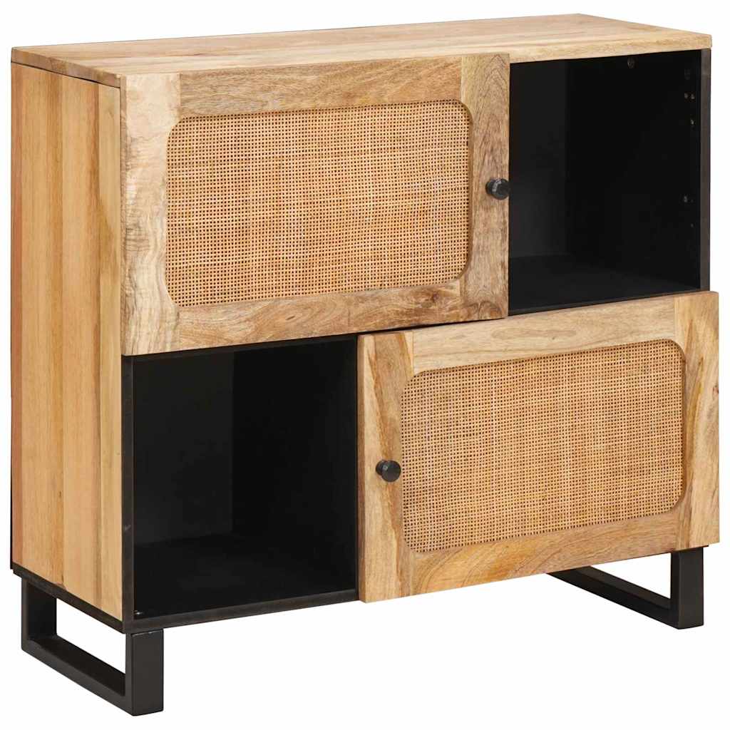 Buffet avec porte Marron 80 x 33 x 75 cm Bois de mangue massif - XIOS