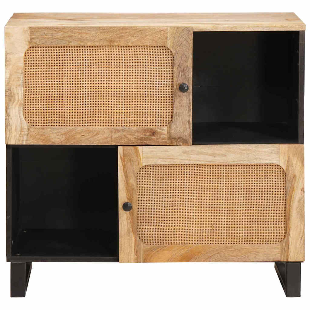 Buffet avec porte Marron 80 x 33 x 75 cm Bois de mangue massif - XIOS