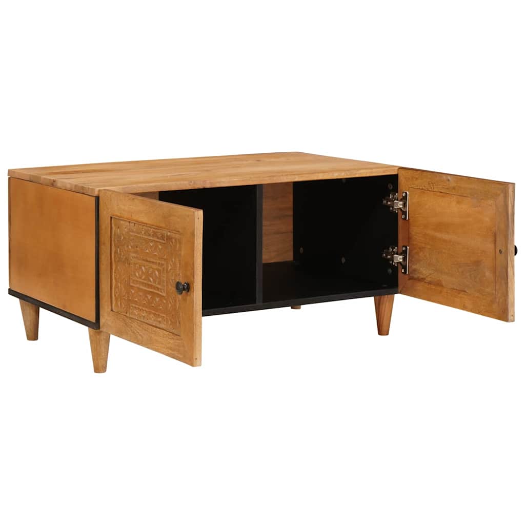 Table basse avec stockage Marron clair 80 x 50 x 40 cm - XIOS