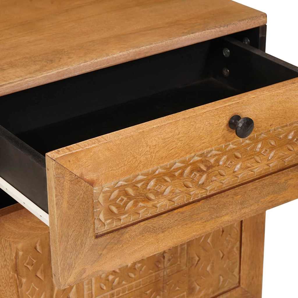 Table de chevet avec tiroir Marron clair 50 x 33 x 60 cm - XIOS