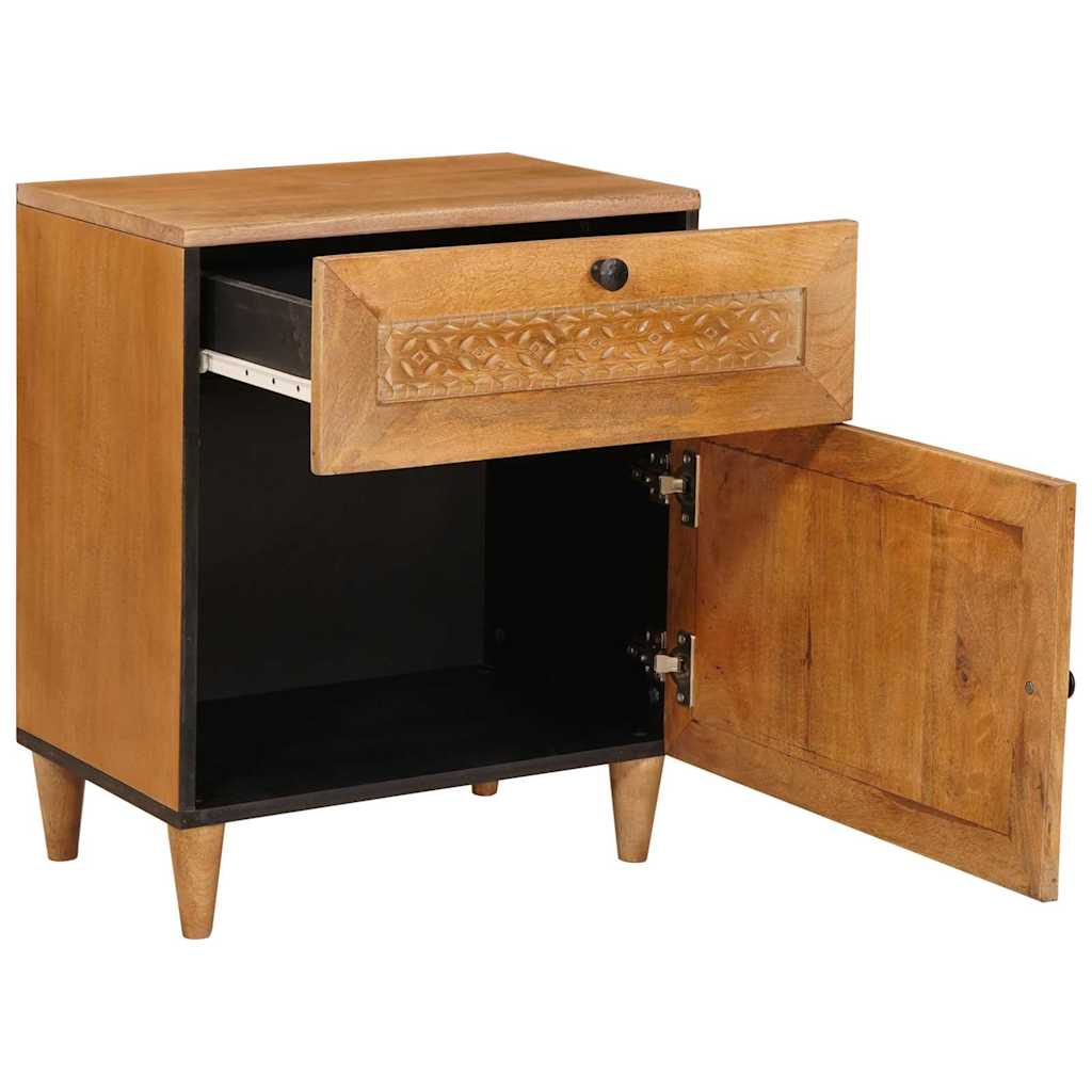 Cabinet de chevet avec tiroir Marron Clair 50 x 33 x 60 cm