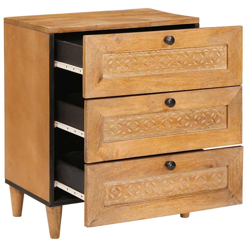 Cabinet de chevet avec tiroir Marron Clair 50 x 33 x 62 cm - XIOS