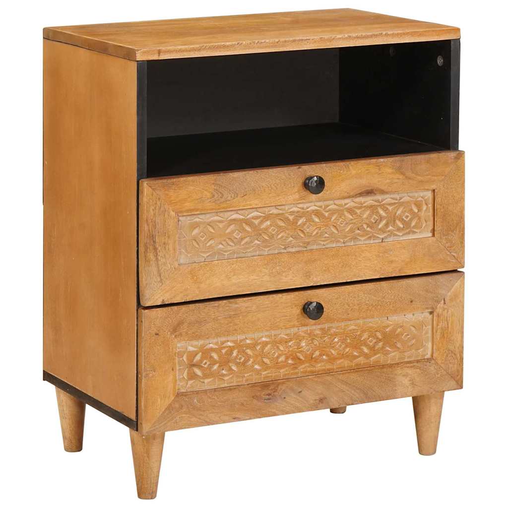 Table de chevet avec tiroir Marron clair 50 x 33 x 60 cm - XIOS