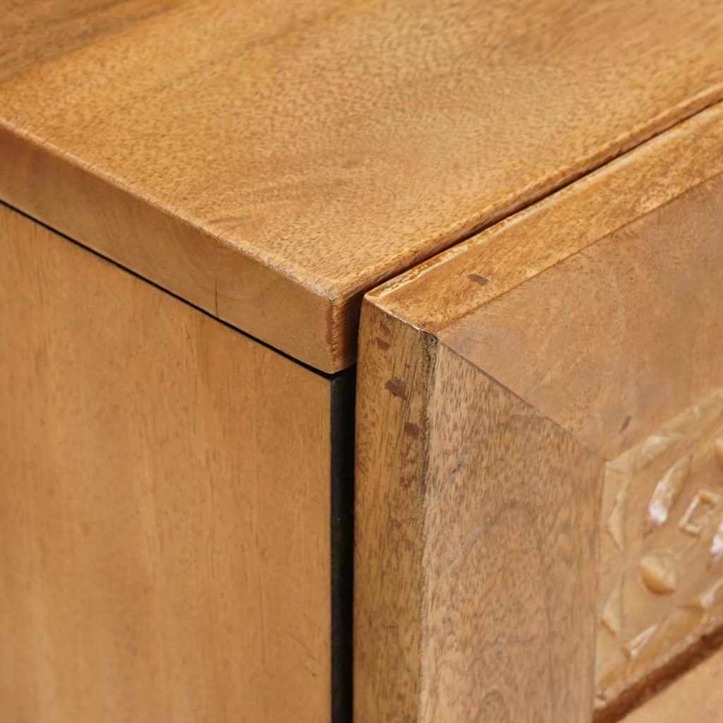 Table de chevet avec tiroir Marron clair 50 x 33 x 60 cm - XIOS