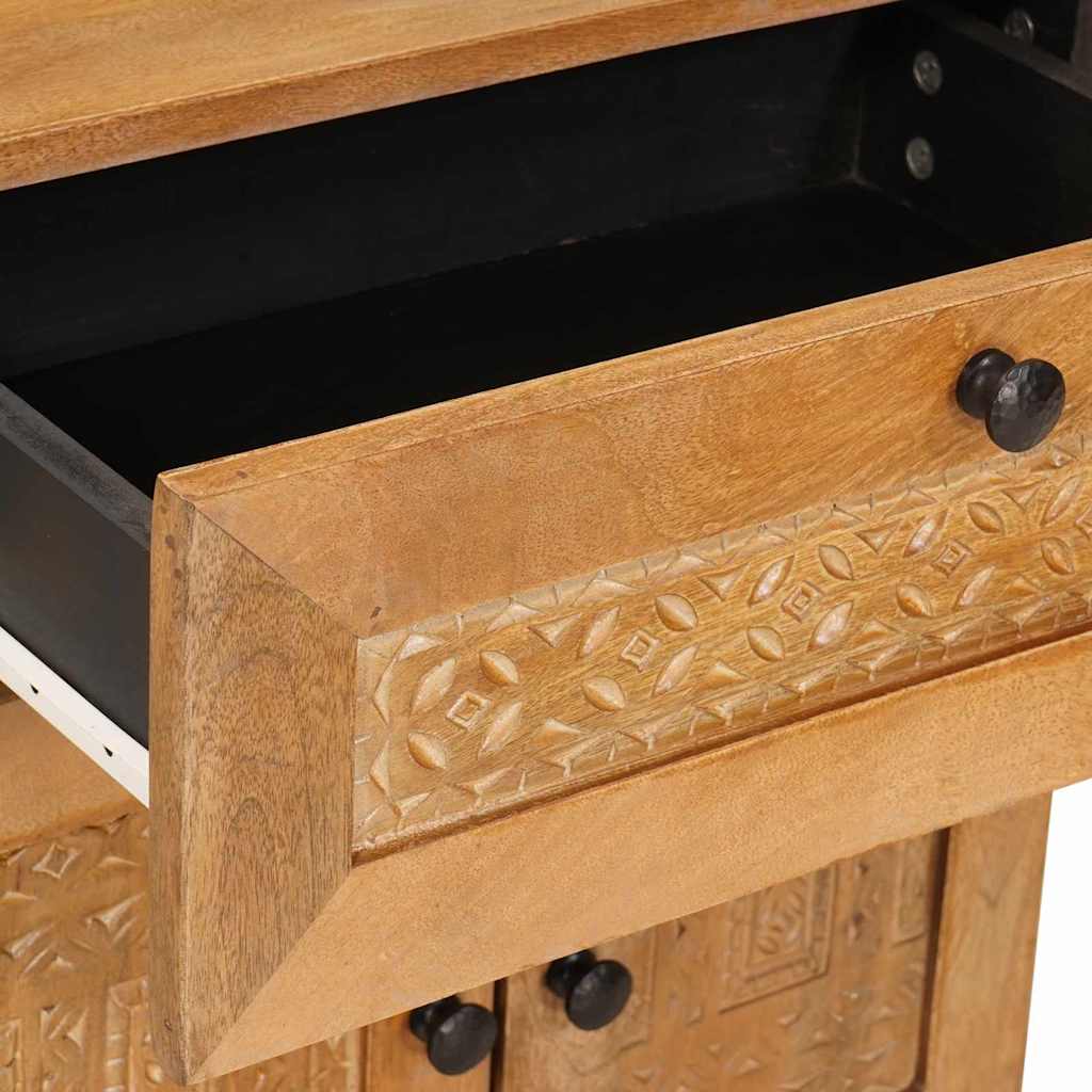 Table de chevet avec tiroir Marron clair 50 x 33 x 60 cm - XIOS