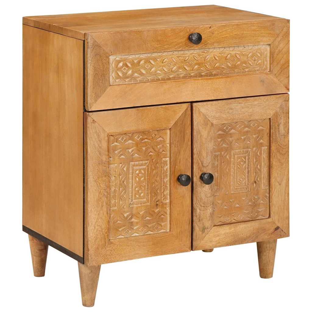 Cabinet de chevet avec tiroir Marron Clair 50 x 33 x 60 cm - XIOS