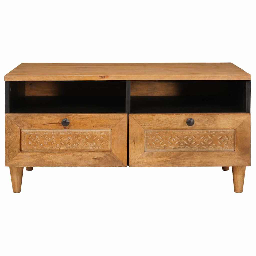 Table basse Marron Clair 80 x 54 x 40 cm Bois d'acacia massif - XIOS