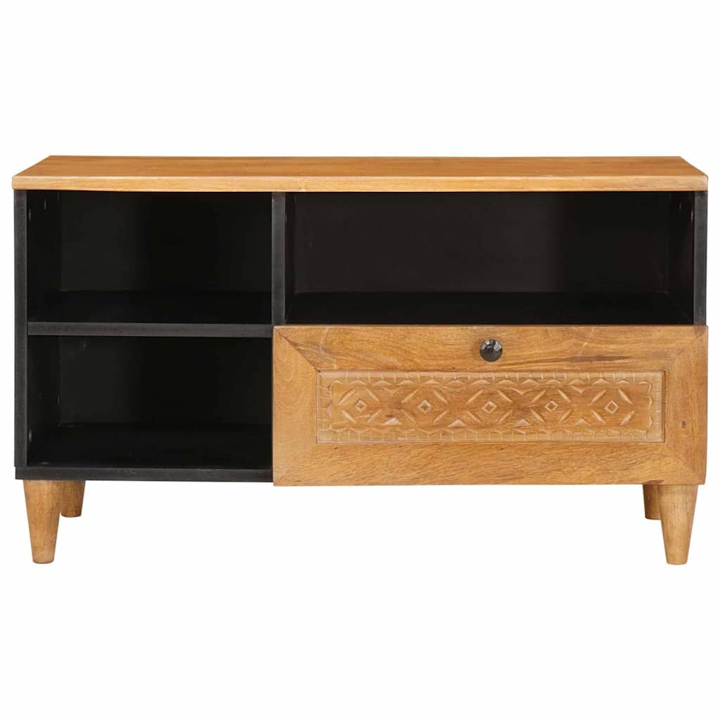 Meuble TV avec tiroir 80 x 33 x 46 cm Bois de mangue massif - XIOS